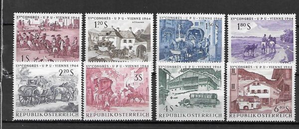 KONGRES UPU AUSTRIA MI.1156-1163**