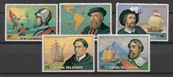 MARYNISTYKA COOK ISLANDS MI.448-452**