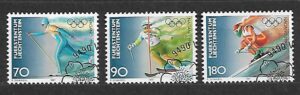 OLIMPIADA ZIMOWA LIECHTENSTEIN MI.1162-1164 KASOWANY