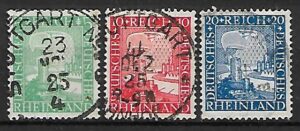 NIEMCY RZESZA MI.372-374 KASOWANY