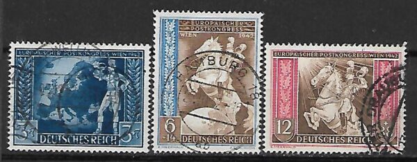 NIEMCY RZESZA MI.820-822 KASOWANY