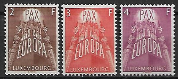 EUROPA LUXEMBURG MI.572-574**