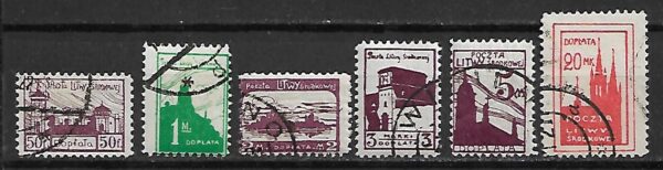 LITWA ŚRODKOWA FI.1-6B KASOWANY