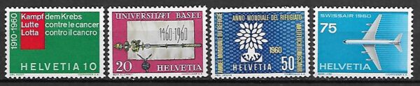 SAMOLOT SZWAJCARIA MI.692-695**