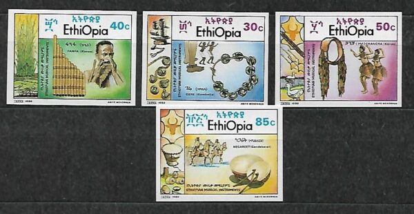 INSTRUMENTY MUZYCZNE ETIOPIA MI.1323-1326B**
