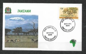 WIZYTA JANA PAWŁA II TANZANIA KOPERTA