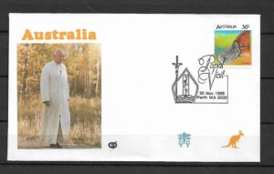 WIZYTA JANA PAWŁA II AUSTRALIA KOPERTA