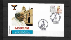WIZYTA JANA PAWŁA II PORTUGALIA-LIZBONA KOPERTA