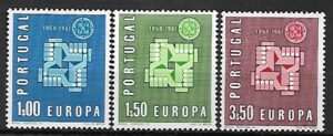 EUROPA CEPT PORTUGALIA MI.907-909**