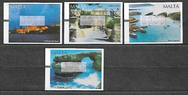 TURYSTYKA MALTA MI.1-4 ZNACZKI Z AUTOMATU