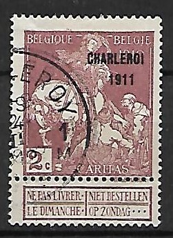 BELGIA MI. 86III KASOWANE