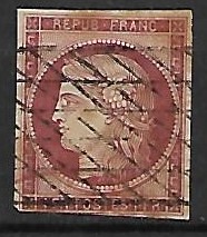 FRANCJA MI. 7b KASOWANE