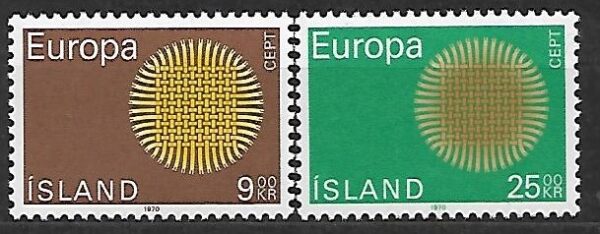 EUROPA CEPT ISLANDIA MI.442-443**
