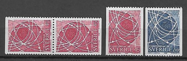 ROCZNICA SZWECJA MI.614-615C/D**
