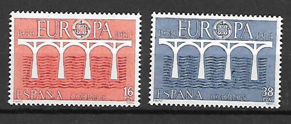 EUROPA CEPT HISZPANIA MI.2633-2634**