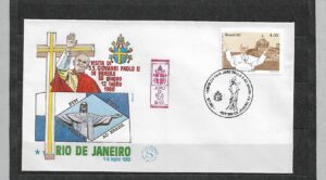 WIZYTA JANA PAWŁA II BRAZYLIA-RIO DE JANEIRO KOPERTA