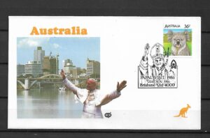 WIZYTA JANA PAWŁA II AUSTRALIA KOPERTA