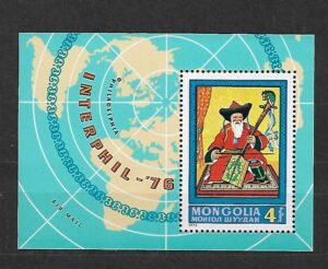 DZIEŃ ZNACZKA MONGOLIA MI.BL.43**
