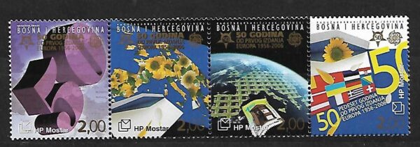 EUROPA CEPT BOŚNIA I CHERCEGOWINA MI.166-169**PASEK
