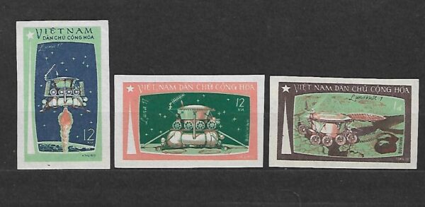 LOT W KOSMOS WIETNAM MI.672-674B**