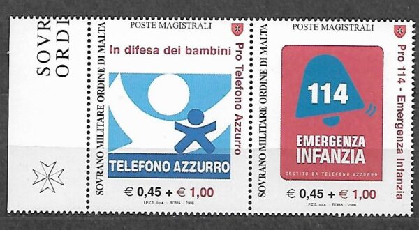 NIEBIESKI TELEF. ZAKON MALTAŃSKI MI.827-828**
