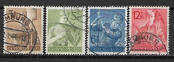 NIEMCY RZESZA MI.850-853 KASOWANY