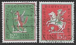 DZIEŃ DZIECKA NIEMCY SAARLAND MI.433-434 KASOWANY
