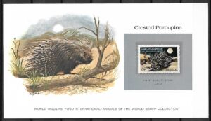 CZUBATY JEŻOZWIERZ LIBIA KOLEKCJA ZWIERZĄT ŚWIATA NA KARCIE