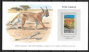 KOT KARAKAL GÓRNA WOLTA KOLEKCJA ZWIERZĄT ŚWIATA NA KARCIE