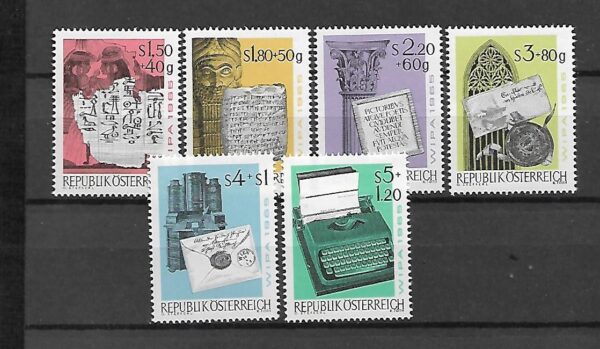 DZEŃ ZNACZKA  AUSTRIA MI.1184-1189**