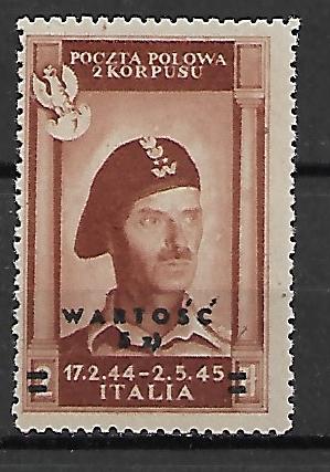 POCZTY WOJSKOWE 2-GO KORPUSU POLSKI WE WŁOSZECH FI.5y** GWARANCJA Z. KORSZEŃ