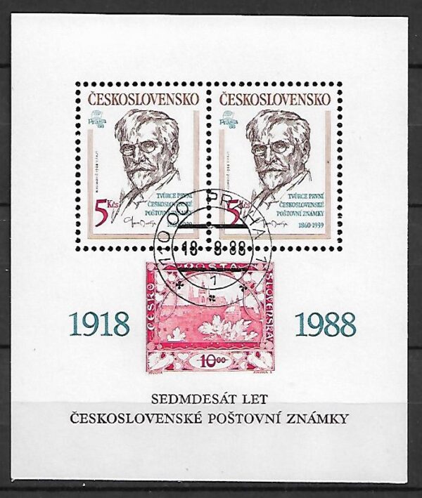 SŁAWNI LUDZIE CZECHOSŁOWCJA MI.BL.87