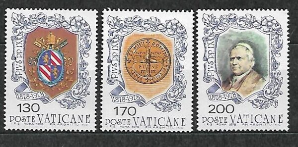 PAPIEŻ PIUS IX WATYKAN MI.720-722**