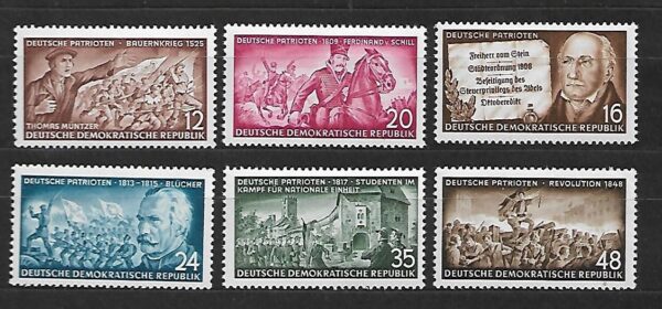 SŁAWNI LUDZIE DDR MI.398-403**