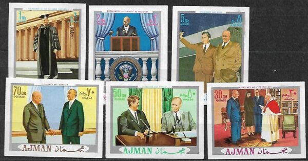 J.F KENNEDY AJMAN MI.622-627B**