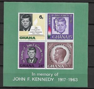 J.F.KENNEDY GHANA MI.BL.19**