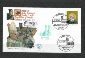 WIZYTA JANA PAWŁA II NIEMCY-MUNCHEN KOPERTA