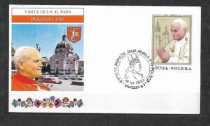 WIZYTA JANA PAWŁA II POLSKA-WARSZAWA KOPERTA