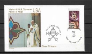 WIZYTA JANA PAWŁA II USA-NEW ORLEANS KOPERTA