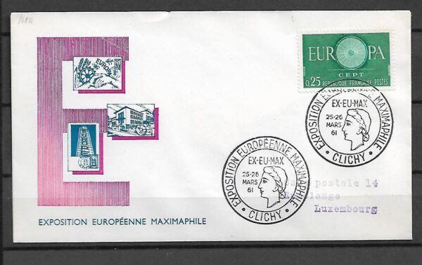 EUROPA CEPT FRANCJA MI.1318 FDC1