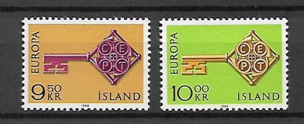 EUROPA CEPT ISLANDIA MI.417-418**