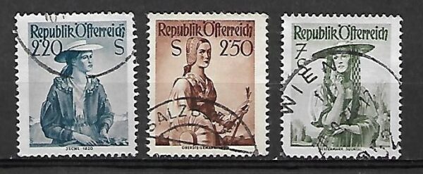 STROJE LUDOWE AUSTRIA MI.978-980 KASOWANY