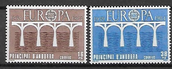 EUROPA CEPT ANDORRA HISZPAŃSKA MI.175-176**