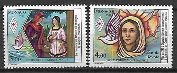 CZERWONY KRZYŻ MONAKO MI.1823-1824**