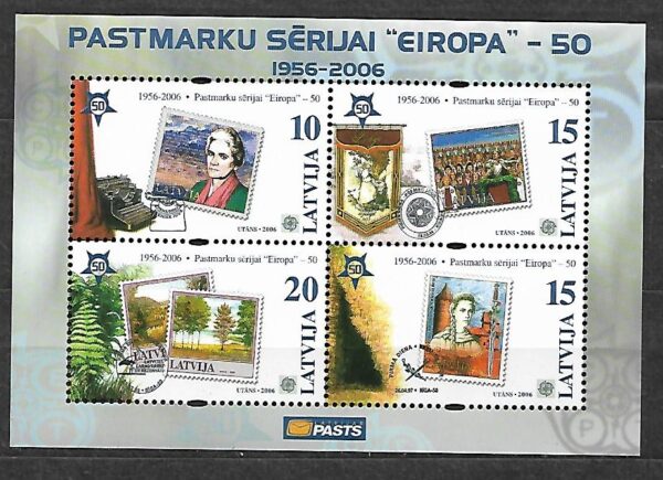 EUROPA CEPT ŁOTWA MI.BL.21**