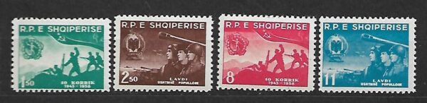 WOJSKO ALBANIA MI.568-571**