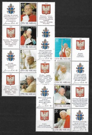 JAN PAWEŁ II WATYKAN MI.ARK.1474-1481**WSPÓLNE WYDANIE Z ARKUSZA