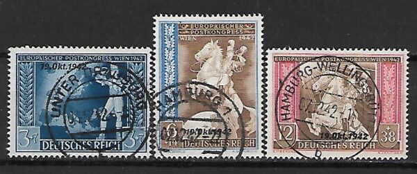 NIEMCY RZESZA MI.823-825 KASOWANY