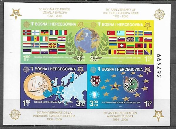 EUROPA CEPT BOŚNIA I HERCEGOWINA MI.BL.27B**