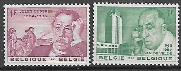SŁAWNI LUDZIE BELGIA MI.1329-1330**